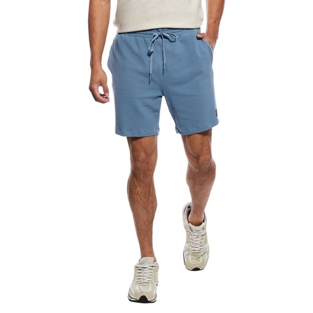 Vintage Summer Mens  Performance Tech Fleece Short, Blue
